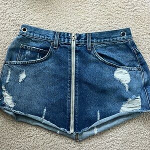 Carmar mini jean skirt